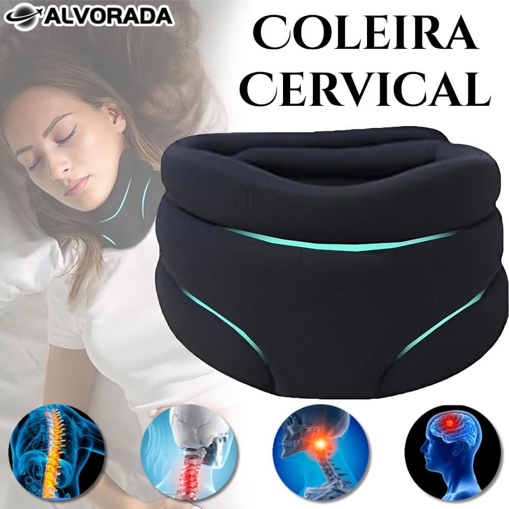 Colar Cervical De Espuma Macia, Alívio Da Pressão E Dor Cervical, Ideal Para Viagens E sonecas-AO