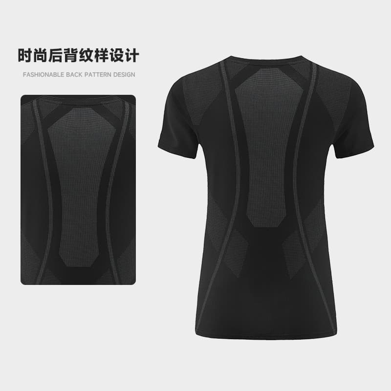 Slim-fit de manga curta esportes correndo Yoga roupas de Fitness roupas de secagem rápida