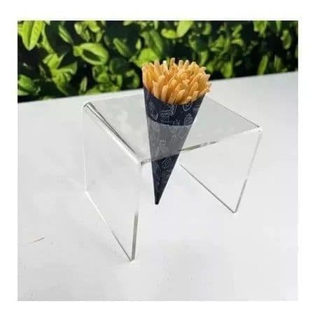 Suporte Temaki Pizza Cone Sorvete Em Acrílico - 1 Cone