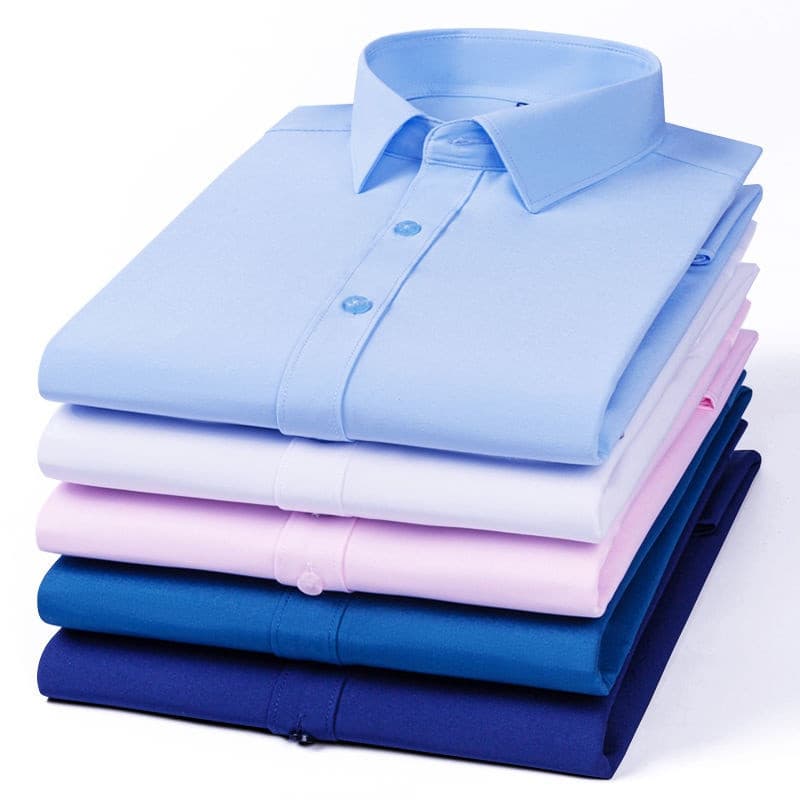 69441 Nova Camisa Formal Masculina de Manga Longa, Casual, Slim Fit, para Negócios 381 5413