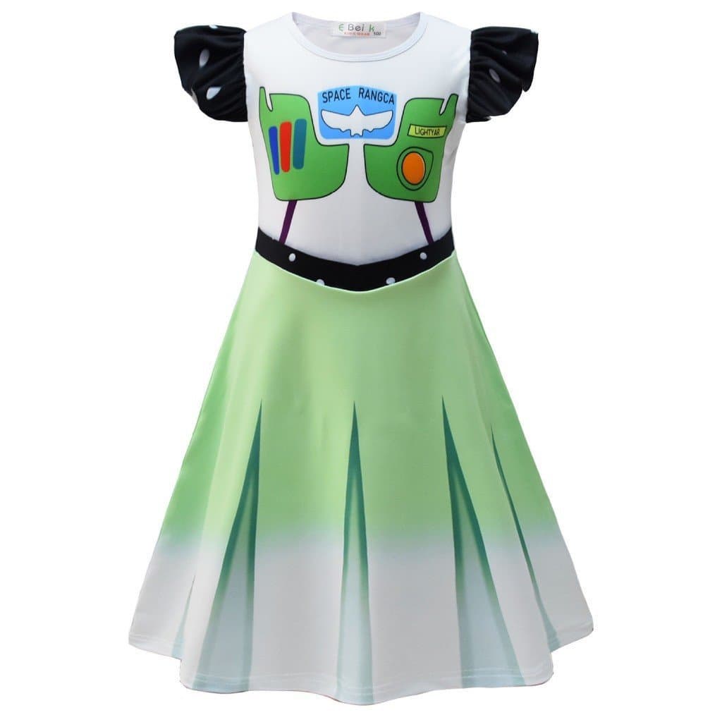 Vestido de Princesa de Verão para Meninas, Fantasia de Halloween para Apresentações de Palco TK4N