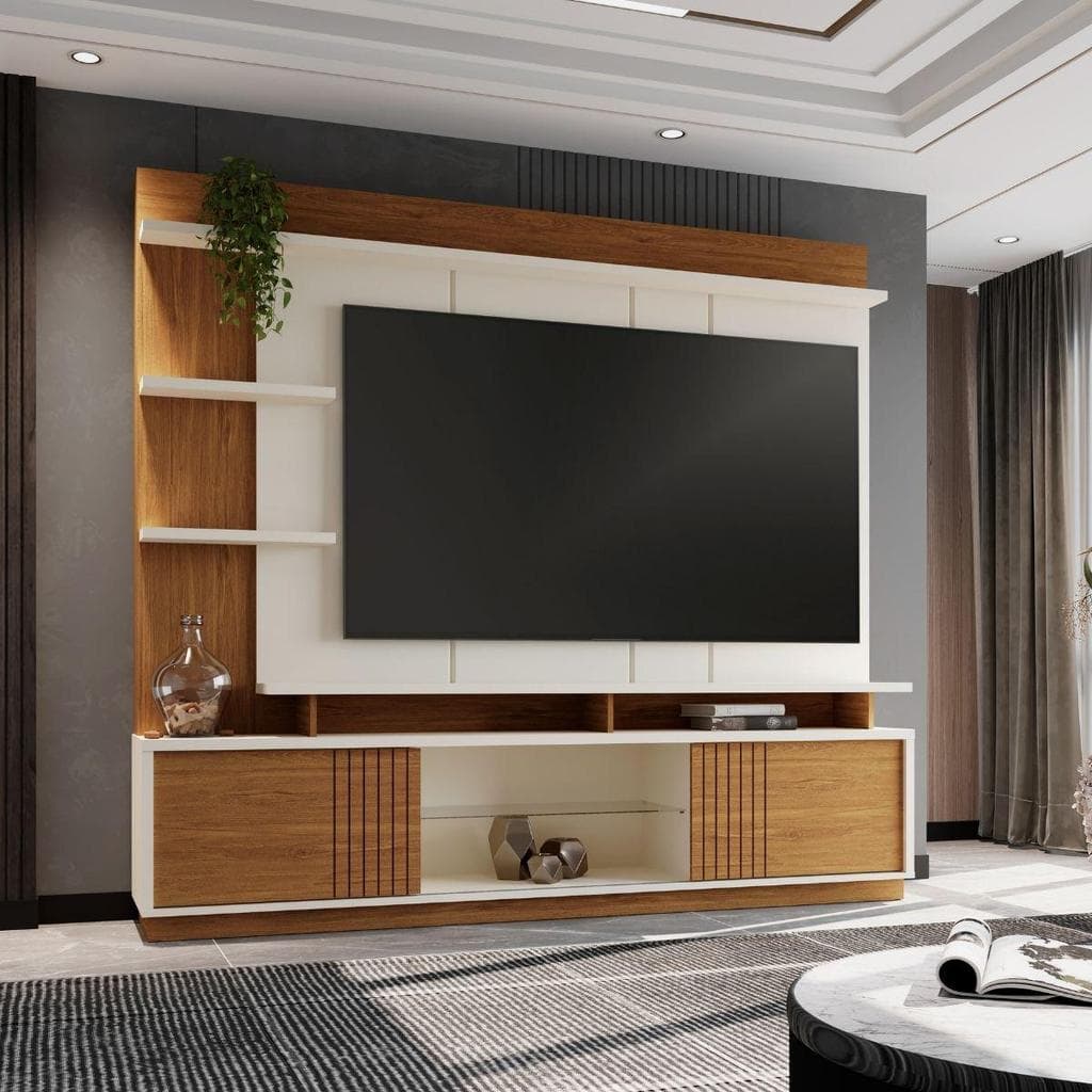Painel Home Vinhedos 2.0 com Nichos Decorativos