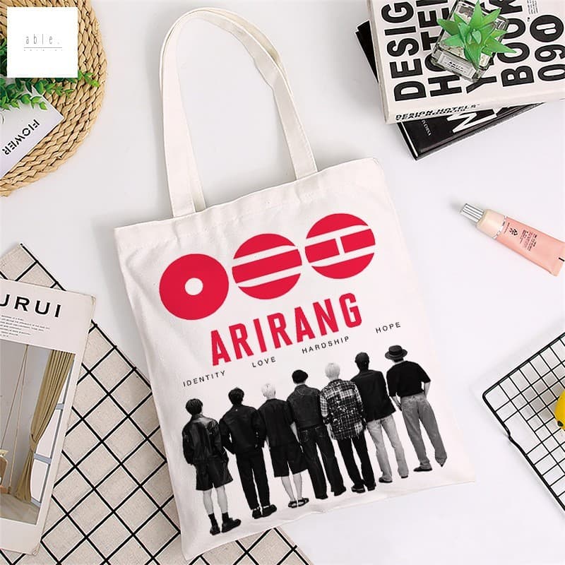 BTS1 Álbum ARIRANG Bolsa De Ombro Em Lona Impressa-Jimin V Design Universal