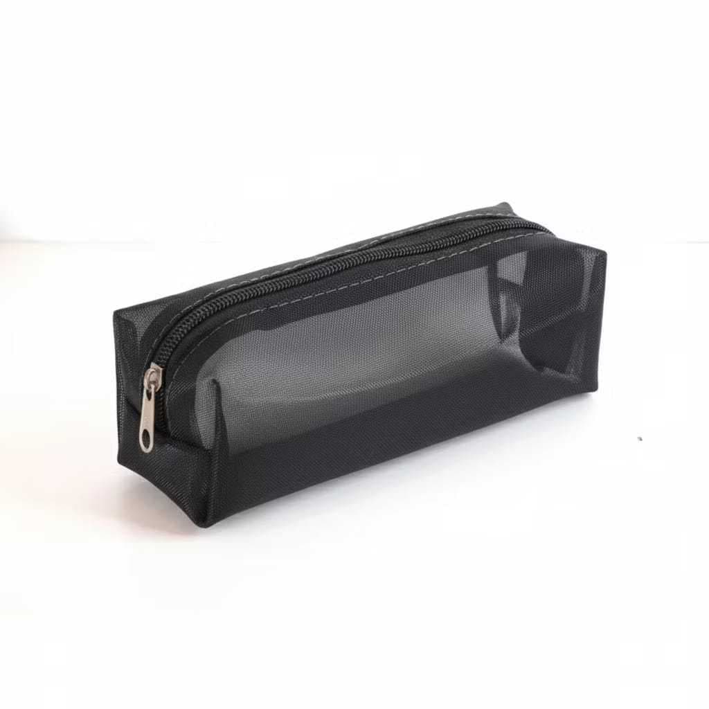 Estojo Necessaire Em Tela Resistente - Diversas Cores estojo escolar em tela vazada transparente
