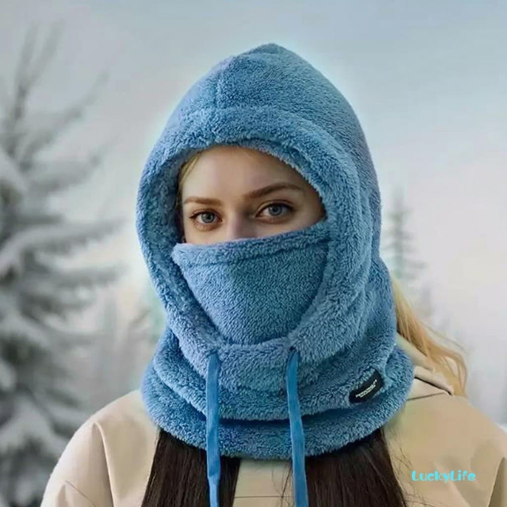 Gorro Feminino 3 Em 1 Inverno Engrossado Quente Chapéu Cachecol Conjunto Para Passeios Ao Ar Livre Snowboard