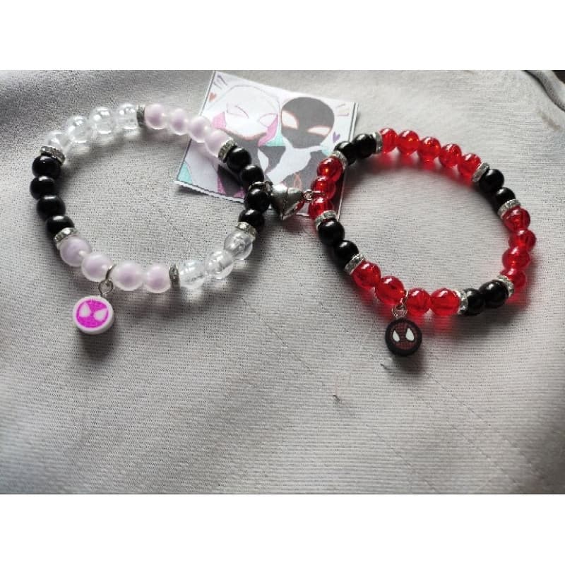 Pulseira Homem aranha com pingente imã