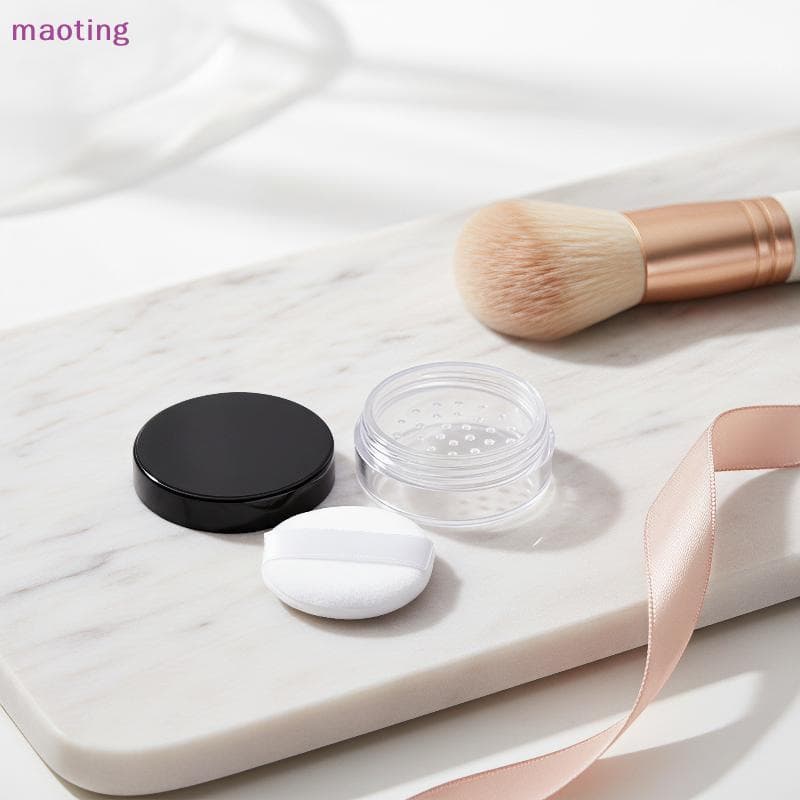 [maoting] Caixa De Pó Cosmético Vazia Portátil 5g Frasco Solto De Plástico Com Peneira Para Amantes De Maquiagem [MT]