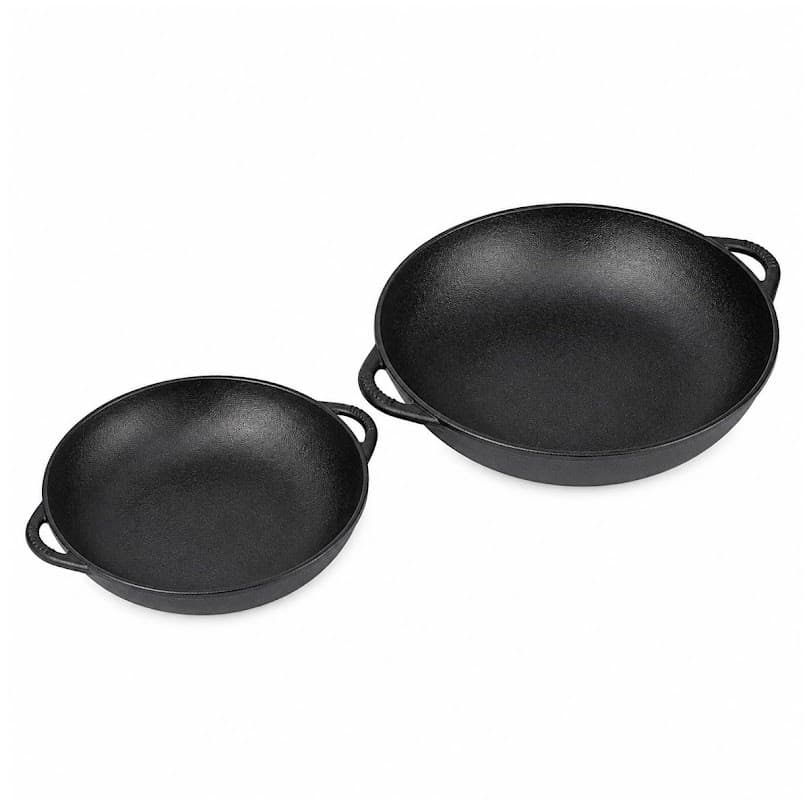 Kit Parmegiana Conjunto 2pcs de Ferro Fundido Panela Mineira