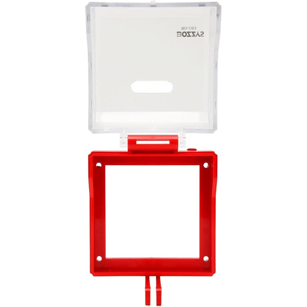 Capa Protetora Transparente para Botão de Parada de Emergência LOTO para Equipamentos Elétricos com Design em Material P