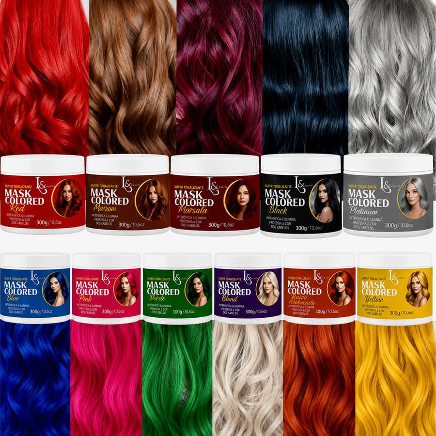 Tonalizante Intenso Sem Amônia 300g L&Beauty Cosméticos Cobertura Natural Hidratação e Brilho