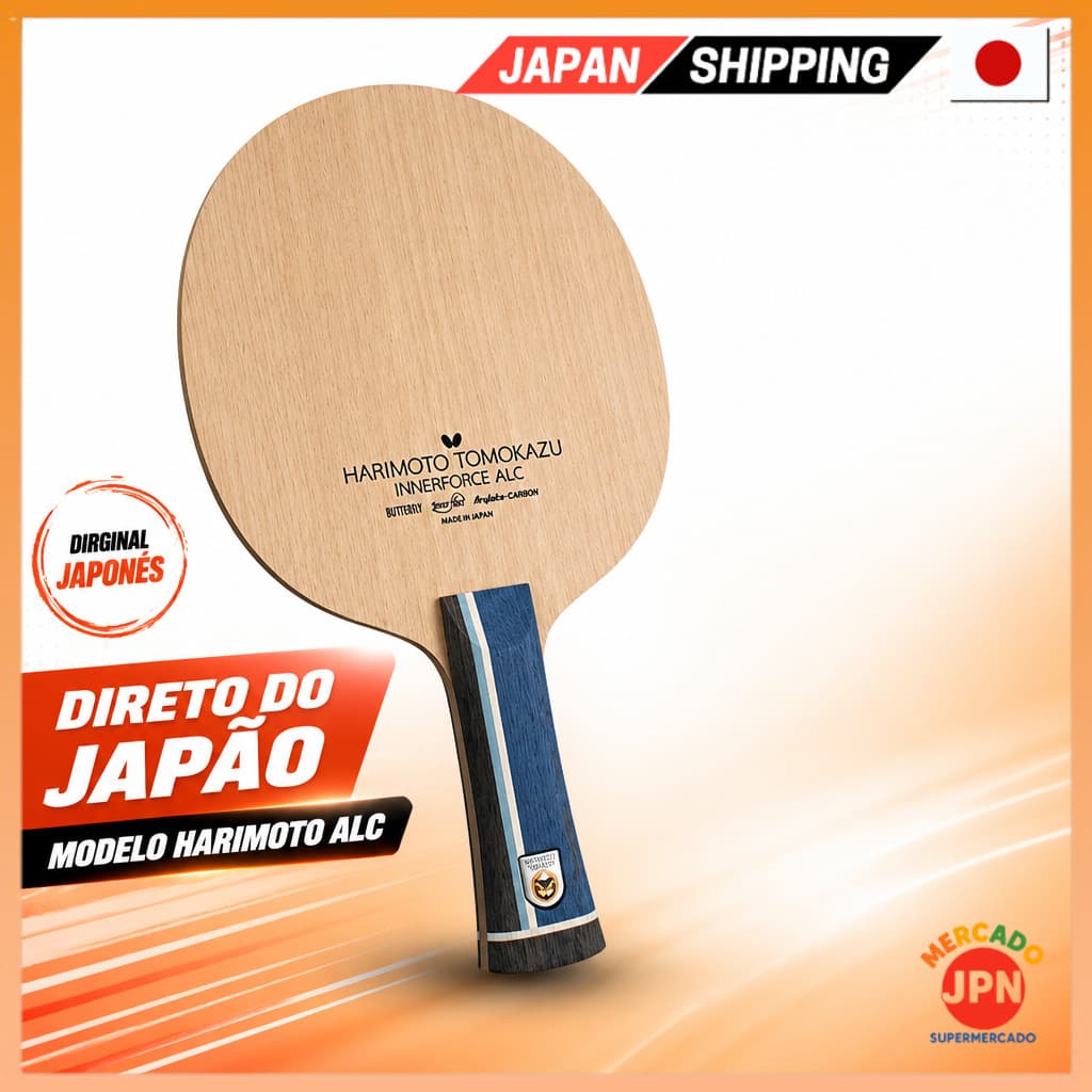 Butterfly Tenis de Mesa Raquete Tomokazu Harimoto Model Innerforce ALC Shakehand A Direct from JAPAN