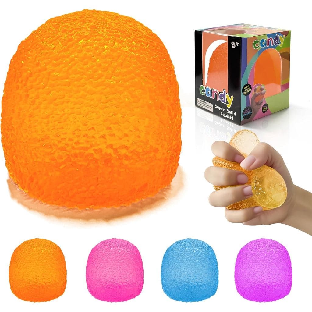 Brinquedos Antiestresse Macios para Crianças e Adultos, Bola de Apertar Super Sólida, Sensorial para Alívio do Estresse,