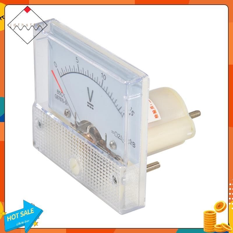 [Promover J] Voltímetro DC Tipo Ponteiro , Medidor De Painel De Tensão Analógico Mecânico 85C1 0-15V