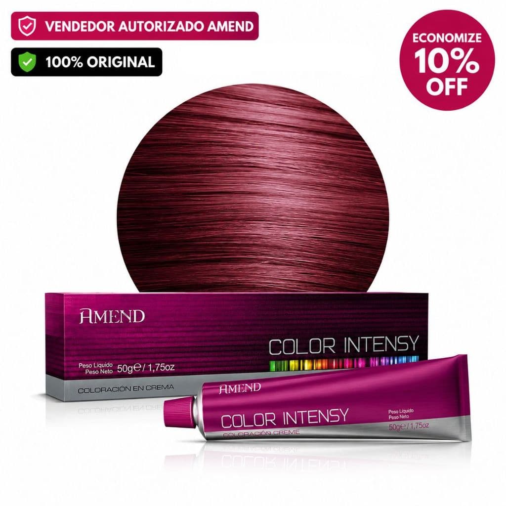 Coloração 66.46 Louro Escuro Cobre Avermelhado Intenso (Cereja) Amend Color Intensy