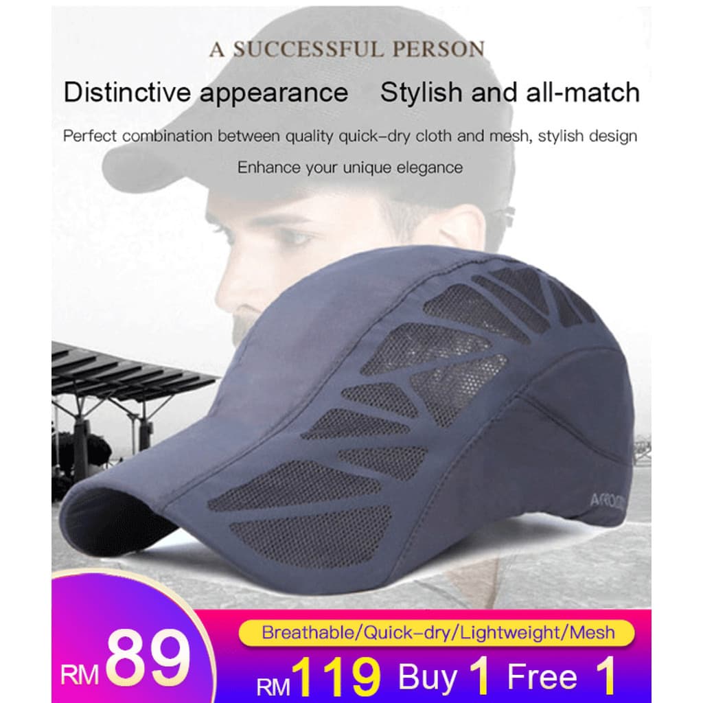 【Proteção e Estilo】Boné Masculino Estilo Coreano Primavera Outono Boné/Boné Respirável/Boné Casuais