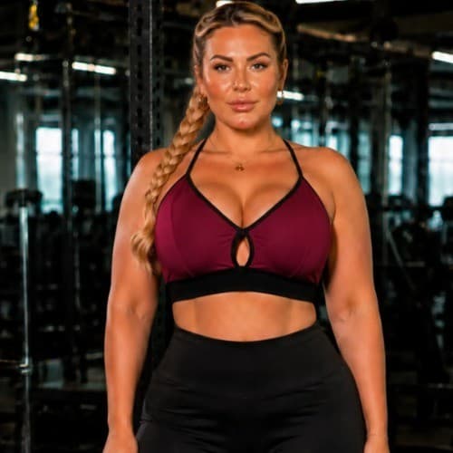 2 TOP VIVI cropped de ginástica GG ao 50 plus size suplex premiun forro duplo que sustenta academia dia a dia sem bojo