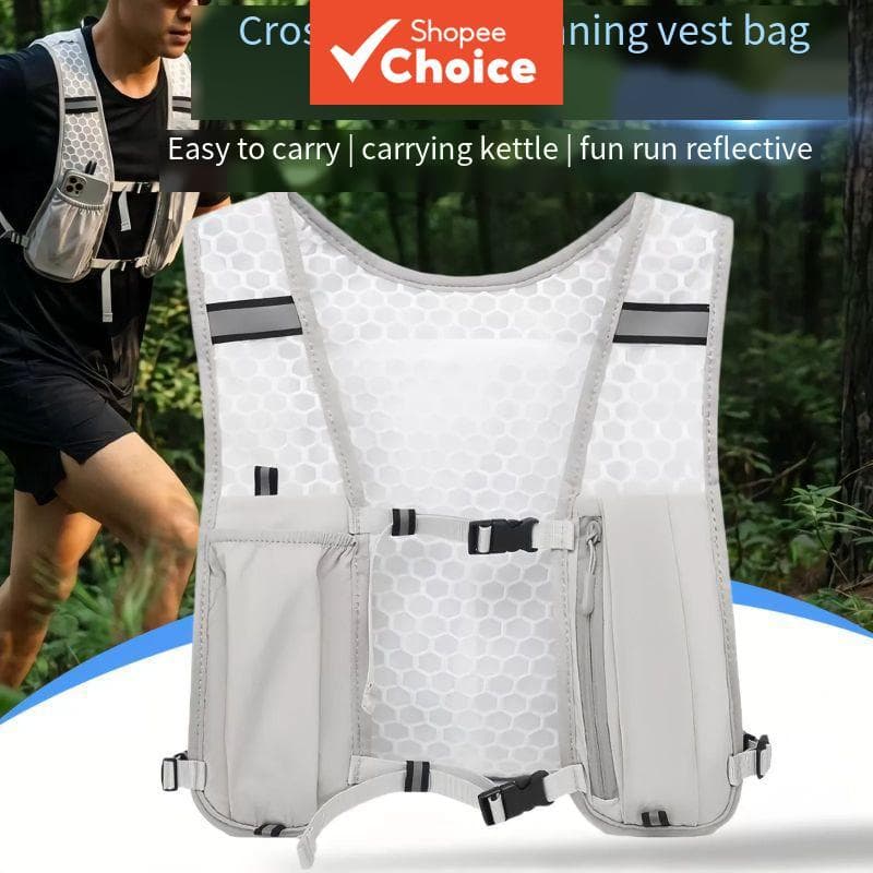 Colete de trilha para corrida transfronteiriça, mochila de hidratação para ciclismo, esportes, fitness, caminhada, leve
