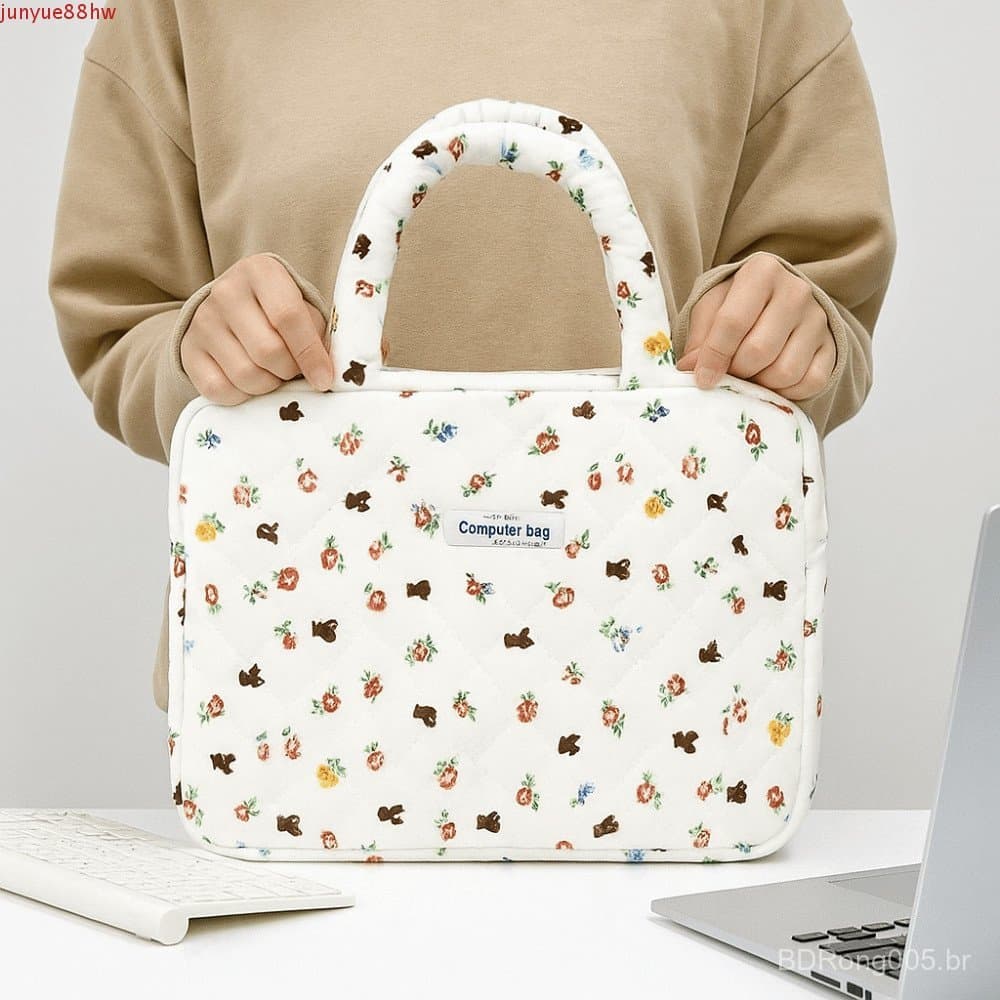 Bolsa Para Laptop JUNYUE , Computador De Grande Capacidade Com Padrão De Urso , Capa Fofa Portátil Resistente À Água
