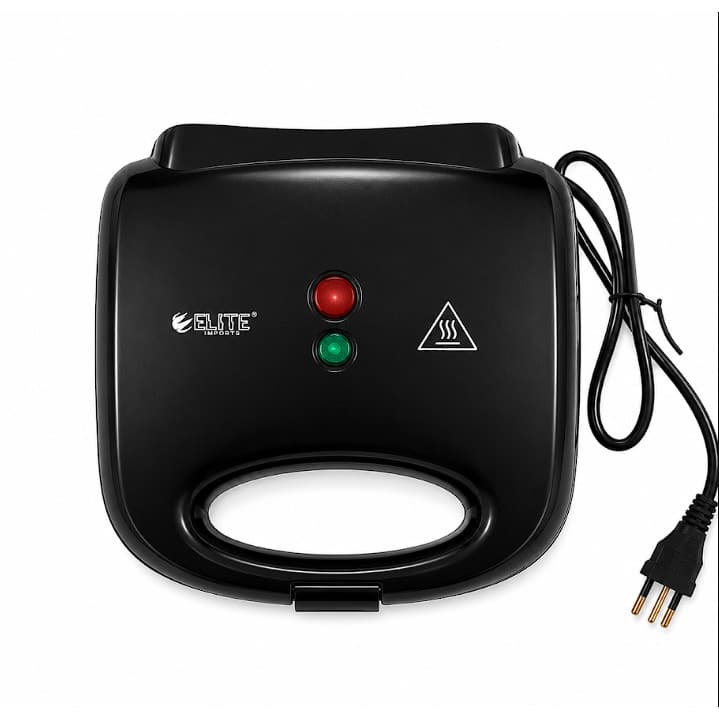 Sanduicheira Elétrica Antiaderente Compacta e Prática