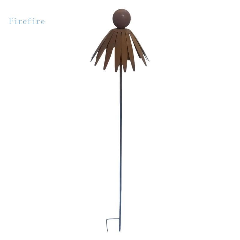 Firefire Durabilidade Metal Echinácea Coneflower Jardim Estaca Planta Enferrujada Para Aprimoramento