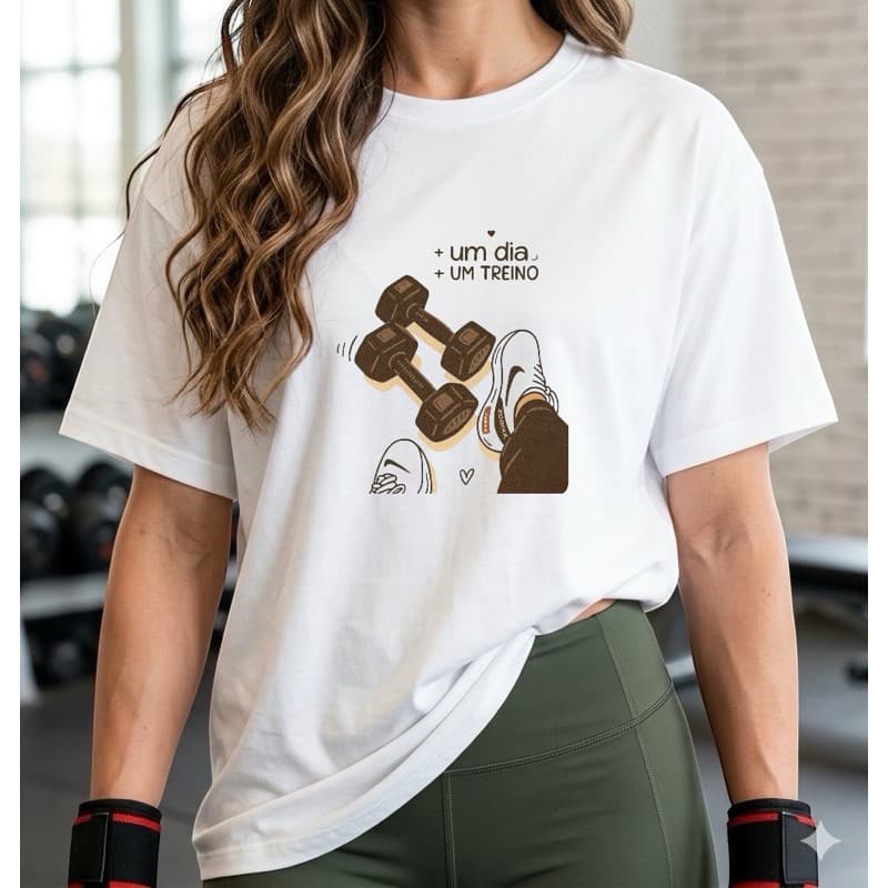 Camiseta Feminina Treino Fitness Leve Algodão Premium Camisa Academia Confortavel  Musculação Roupa Envio Já