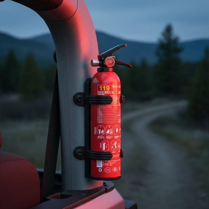 Suporte ABS Ecológico Para Extintor De Carro À Prova De Agitação , Equipamentos De Segurança Contra Incêndio De Emergênc