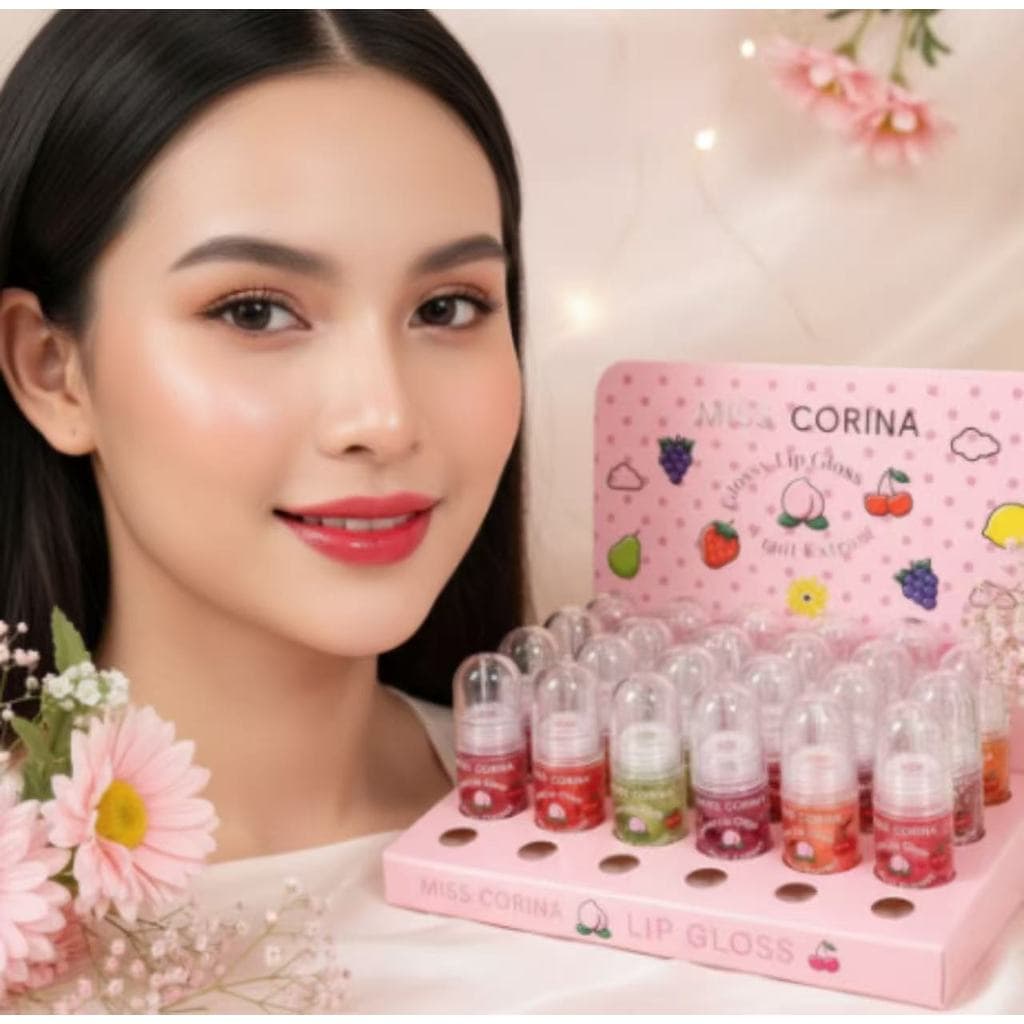 MISS CORINA Lip Gloss com Extrato de Frutas para Lábios
