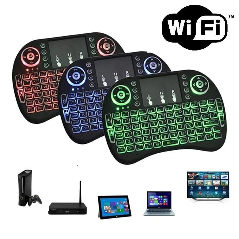 Promoção Mini Teclado Controle Sem Fio Wifi Usb Para Smart Tv Tvb Pc