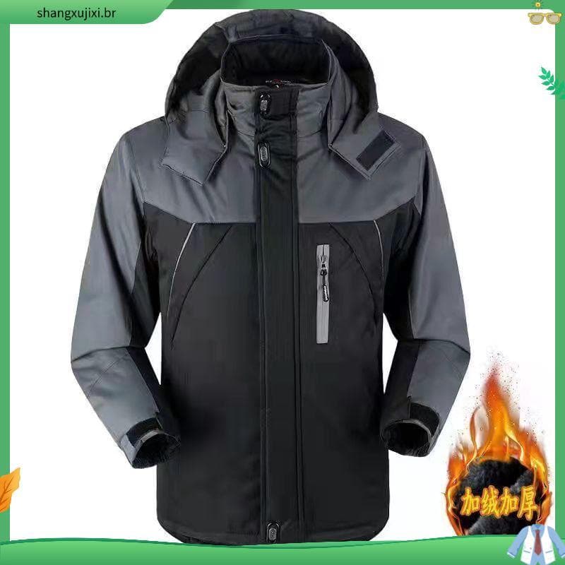 Jaqueta acolchoada de algodão de inverno masculina jaqueta acolchoada de algodão velo acolchoado jaqueta espessada espor