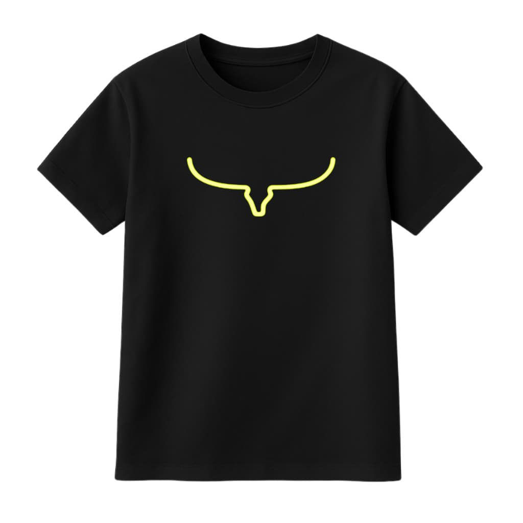 Camiseta Camisa Blusa Feminina Estampa Chifre Neon Country Rodeio 100% algodão