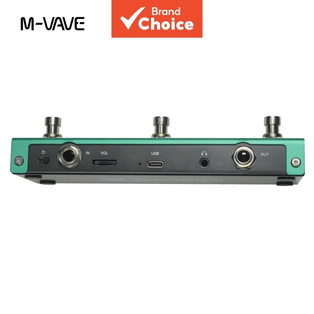 M-VAVE Tank Mini Pedal De Guitarra Multi Efeito Suporte IR OTG Gravação Embutida Cab Amp Mod FX Atraso De Reverb Para Pr