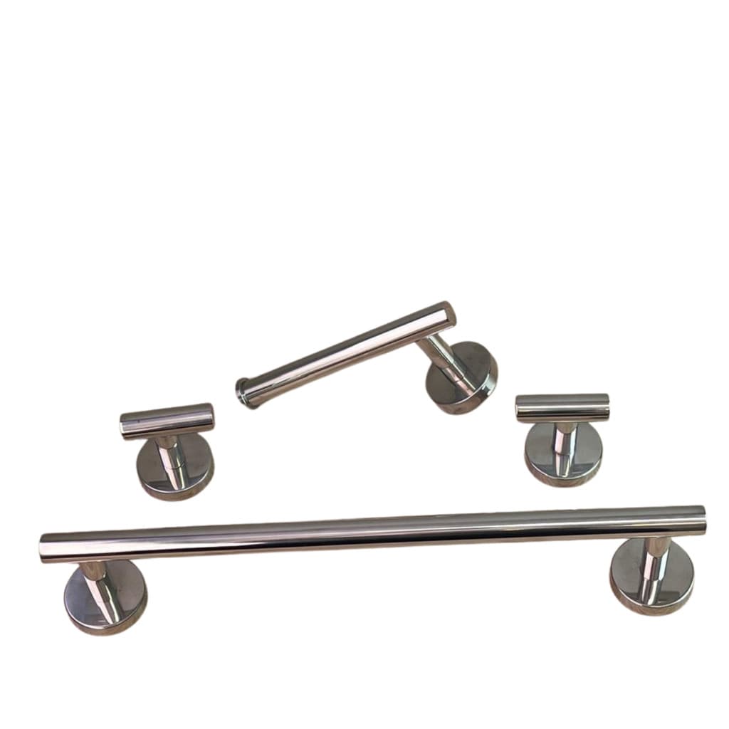 KIT DE ACESSÓRIO PARA BANHEIRO E LAVABO CROMADO SLICY