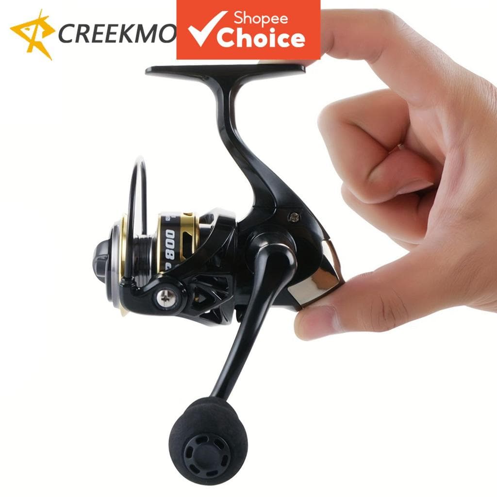 Carretilha Compacta para Pesca no Gelo/Mini Molinete 500/800, Relação 5.2:1, Rolamento Suave, Freio Máximo 5 kg, Pesca