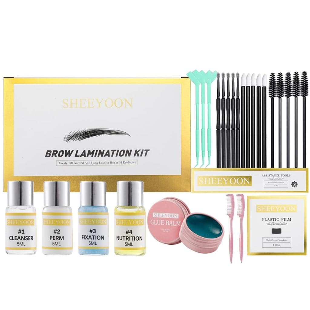 Kit de Laminação de Sobrancelhas, Profissional com Queratina, para Levantar e Modelar Sobrancelhas 3D Naturais, Mais Che