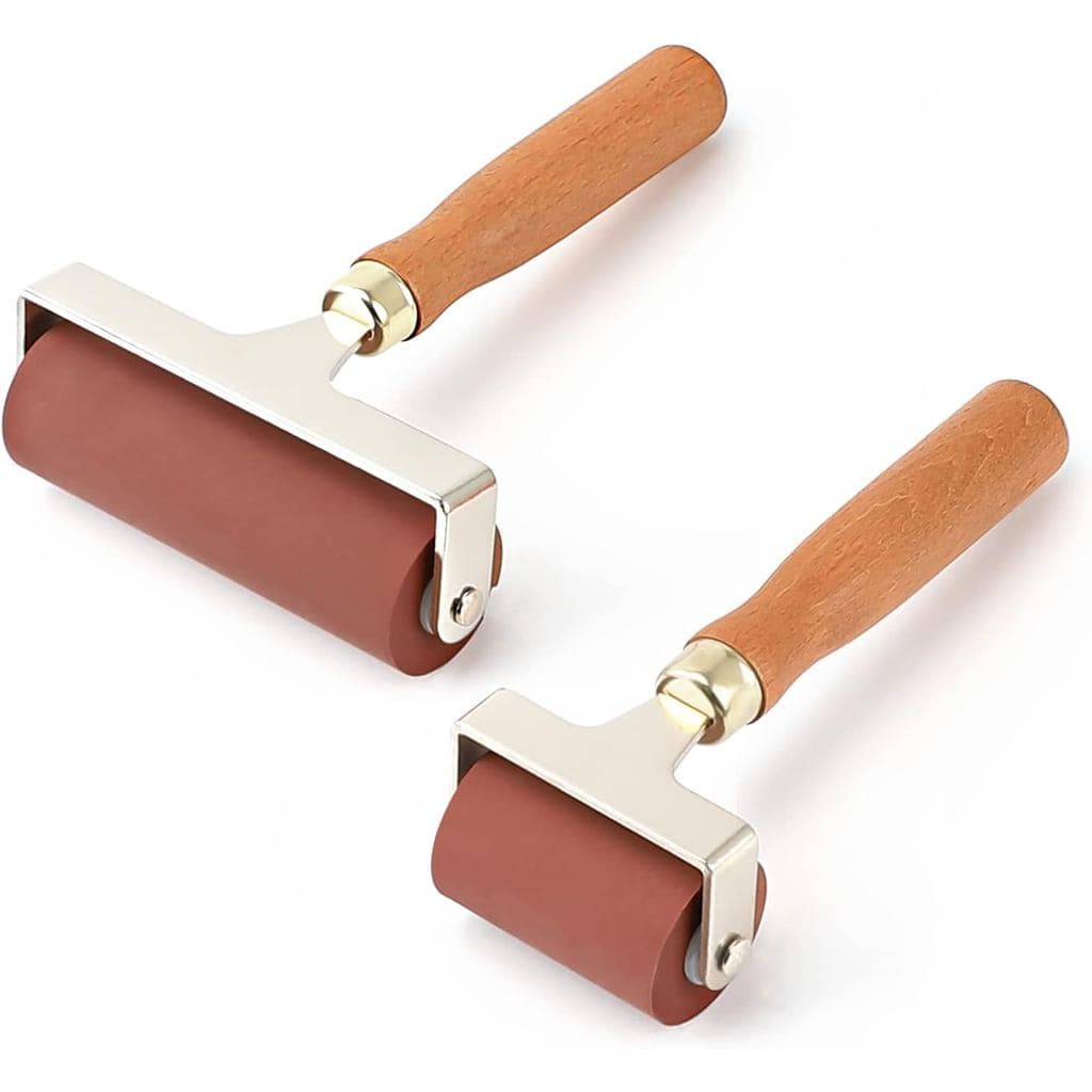 Rolo de Borracha Macia, Brayer Ideal para Ferramentas de Construção de Fita Antiderrapante, Impressão, Tinta e Ferrament