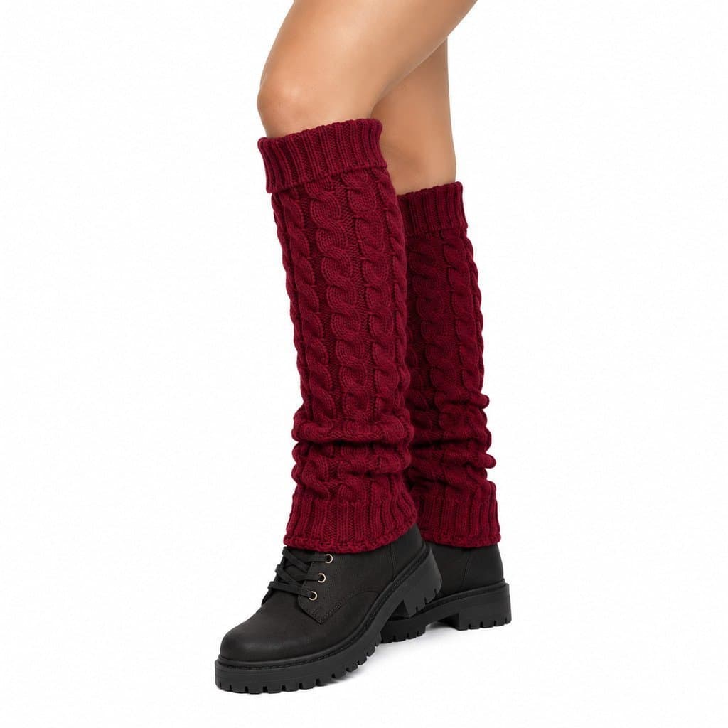 Polaina Feminina Tricot Inverno Cano Longo Fashion Quentinha ZW-06