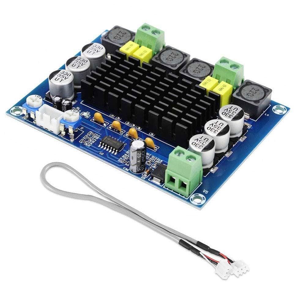 Amplificador de Áudio FBHDZVV TPA3116D2 Placa de Potência Digital de Canal Duplo XH-M543, DC12-26V 2x120W Módulo DIY Pla