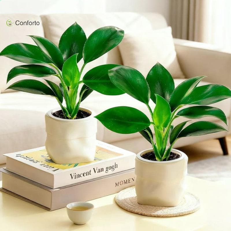 [EruditeCourtB] Mini Vaso De Flores Com Rega Automática Para Tanque De Peixes Vasos De Plantas De Plástico Planta Decora