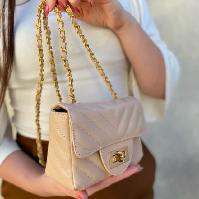 Bolsa Feminina Clutch Alça De Ombro Feminina Bolsa Bege Rose Elegante Luxo Bordada Fecho Pequena