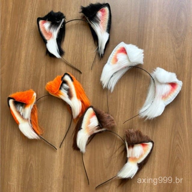 Orelhinha Neko ears cosplay gatinho tiara anime orelha gato nekomimi therian