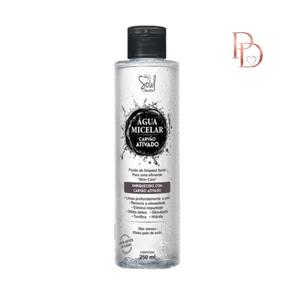 Água Micelar Carvão Ativado Soul Cosméticos 250ml