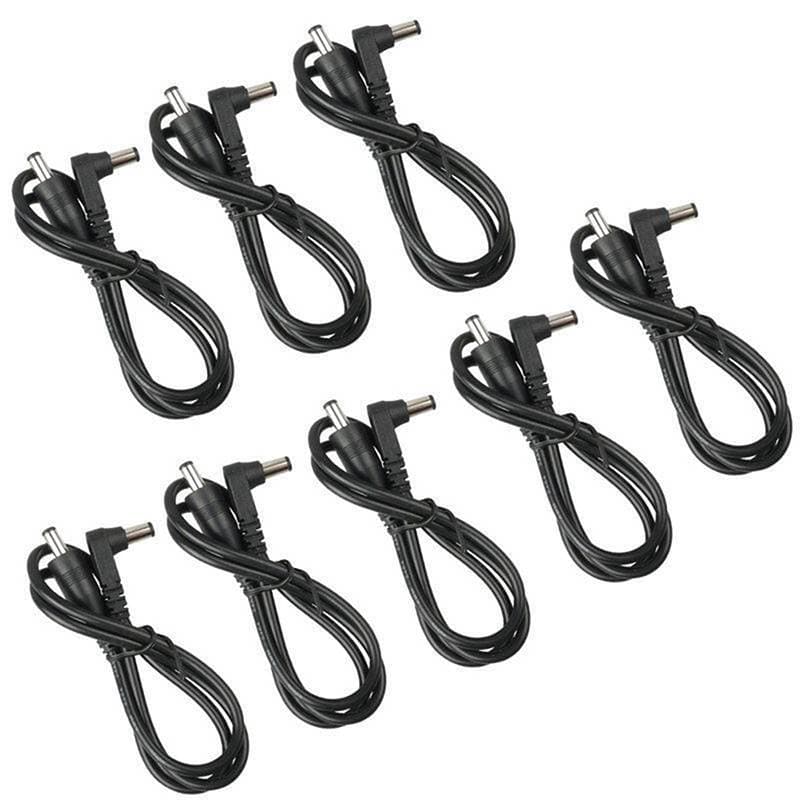 [Zutimy] 8 Unidades DC Cabo Guitarra Efeito Pedal Remendo De Alimentação/60 Cm Tamanho 2.1 mm COD