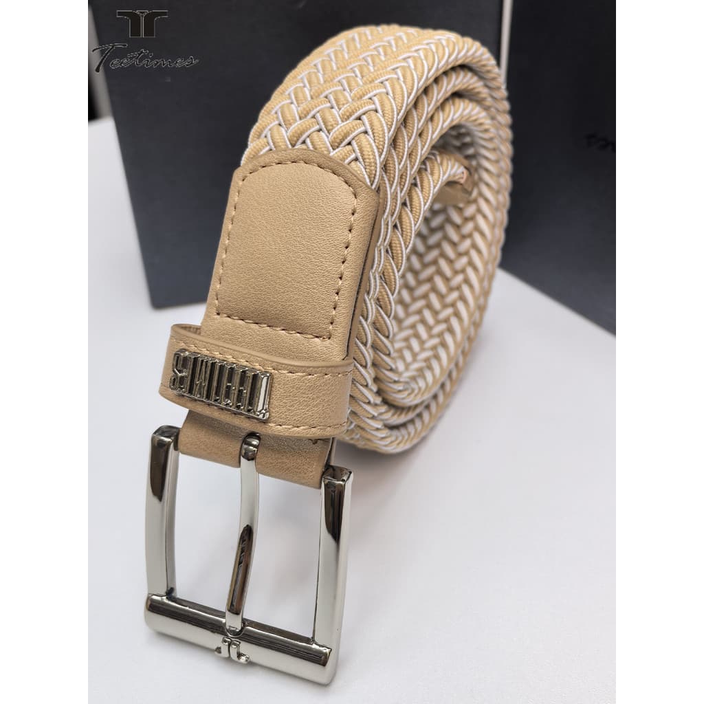 Novo cinto de golfe masculino elástico elástico trançado não poroso cinto Casual esportes cinto de golfe masculino