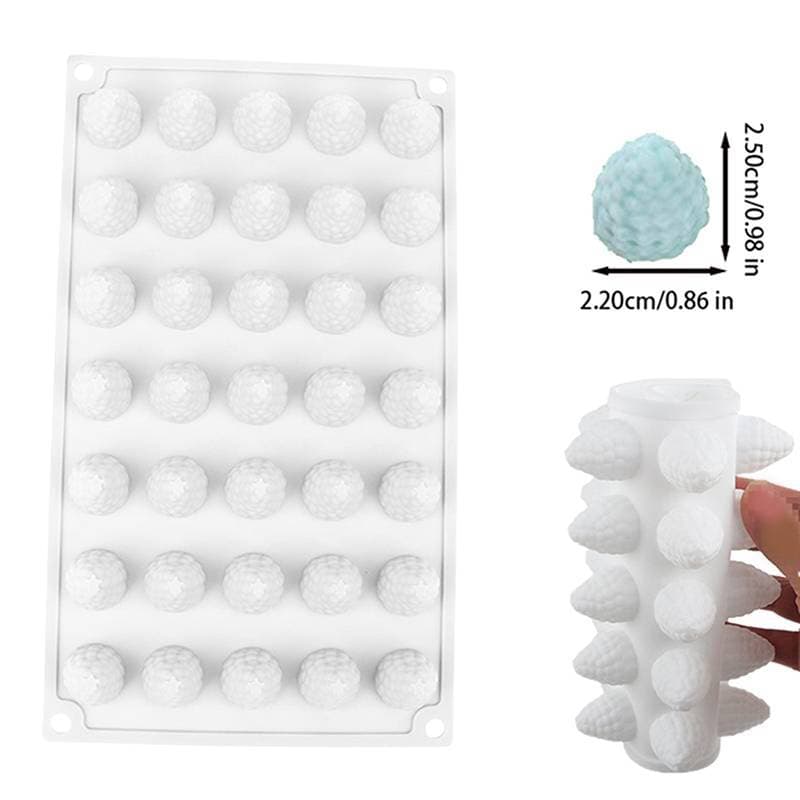 PROTE 3D Framboesa Frutas Sorvete Molde De Silicone DIY Pudim Mousse De Chocolate Sobremesa Bolo Decoração Ferramenta Pa