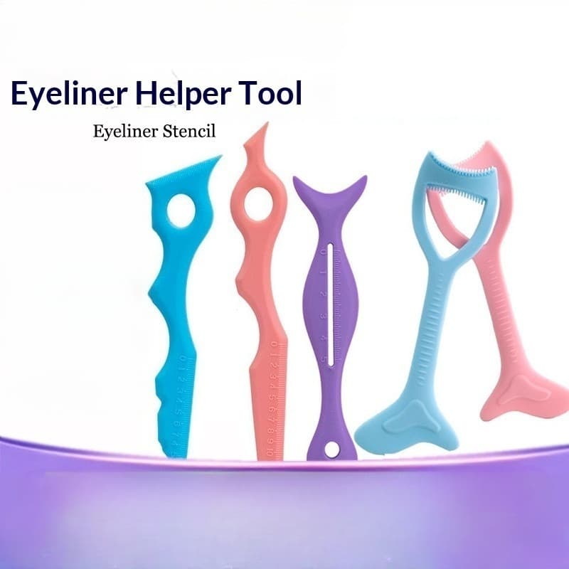 Delineador de Silicone Reutilizável | Ferramenta Multifuncional para Olhos | Acessório de Beleza Prático