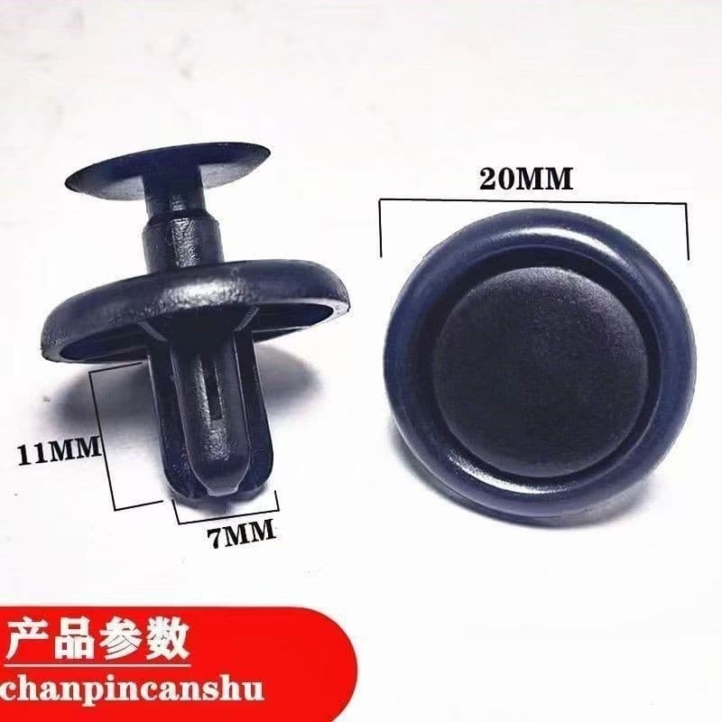 Adequado para Toyota 7mm abertura fivela de plástico Fender forro pára-choques motor inferior placa guarda fivela fixa