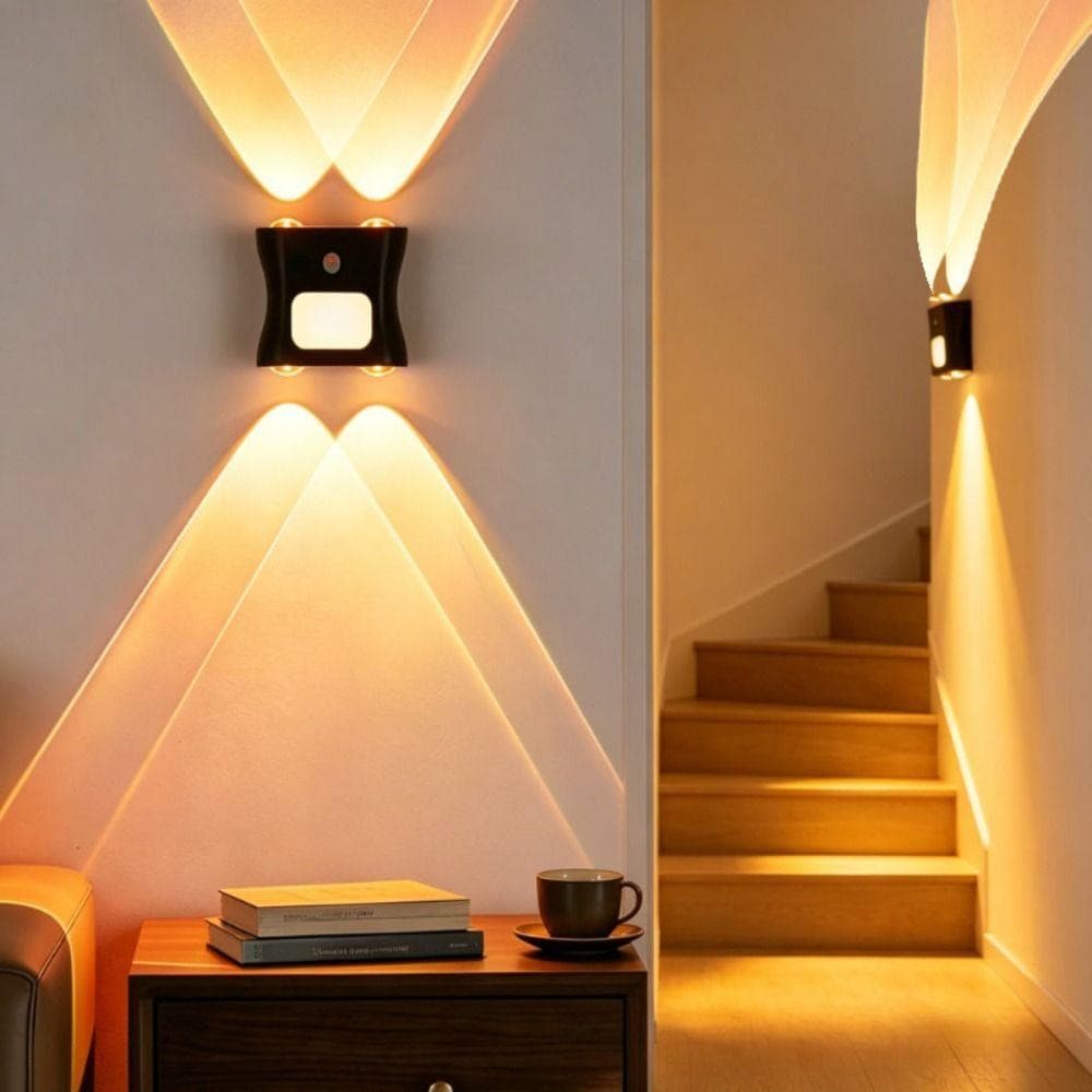 Luz Noturna Com Sensor De Movimento TEVO , Lâmpada De Parede Inteligente Corpo Humano Controle Remoto , Recarregável
