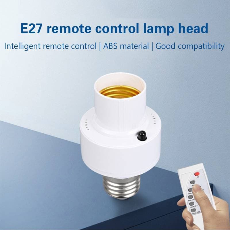 [Dhiint] Suporte De Lâmpada E27 Com Controle Remoto AC85-265V Base De Temporização Inteligente Infravermelha Soet Para D