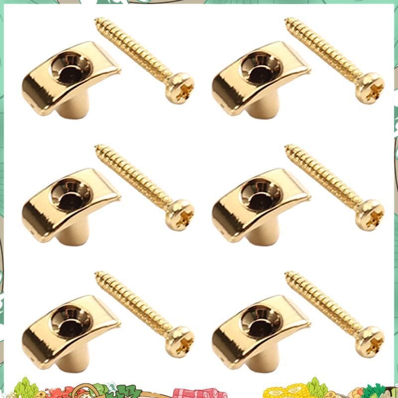 Conjunto De Retentores De Cordas De Rolo De Guitarra Com 6 Guias , Peças De Reposição De Árvores Para Guitarras Elétrica