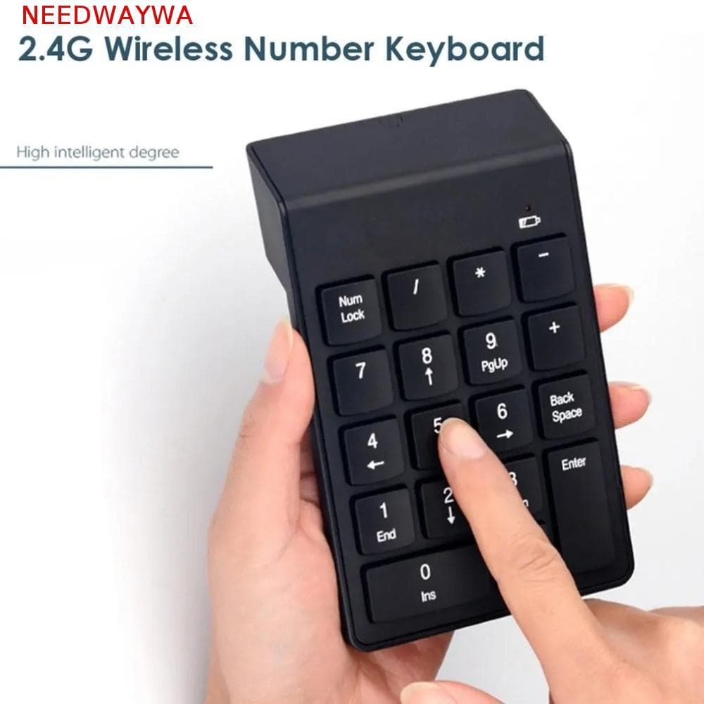 Teclado Sem Fio NEEDWAYWA , Calculadora 2.4G Mini Digital , Numérico De Design Fino